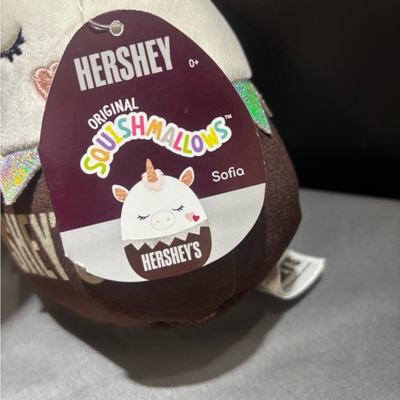 Unicorn Plush Toy - White and Brown - Picture 2 of 3